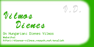 vilmos dienes business card